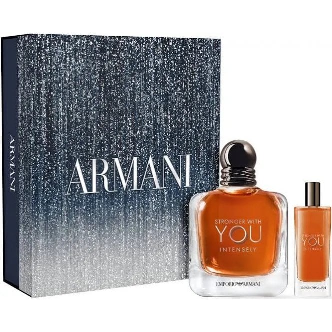 Giorgio Armani Emporio Armani Stronger With You Intensely Eau De Parfum Intense 100ml Gift Set