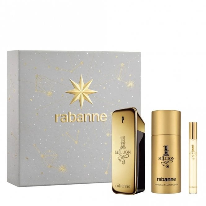 Paco Rabanne One Million Eau De Toilette Natural Spray 100ml Gift Set