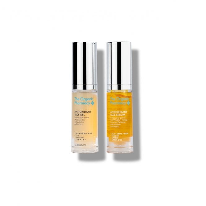 The Organic Pharmacy Antioxidant Duo - Antioxidant Face Gel + Antioxidant Face Serum All Skin Types 2x35ml